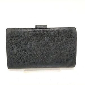 Chanel Long Wallet Black Caviar Skin mon-375-091325